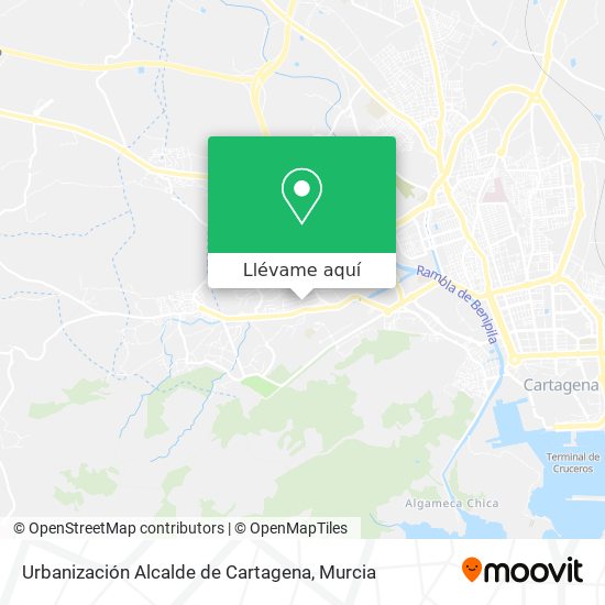 Mapa Urbanización Alcalde de Cartagena