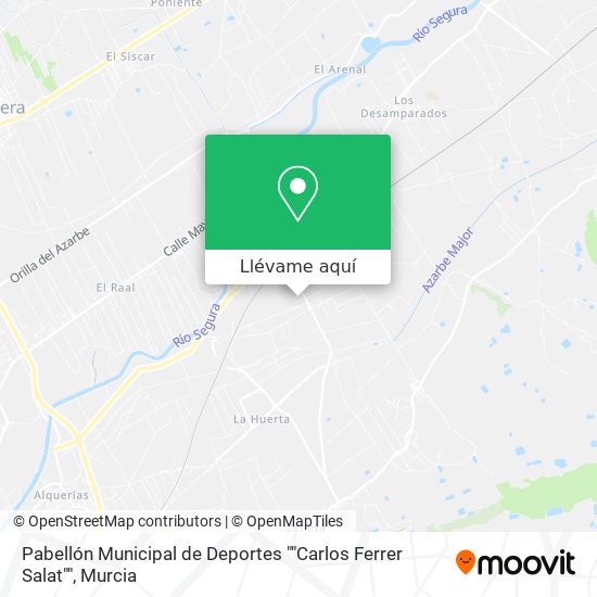 Mapa Pabellón Municipal de Deportes ""Carlos Ferrer Salat""