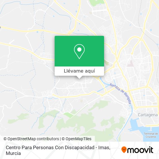 Mapa Centro Para Personas Con Discapacidad - Imas