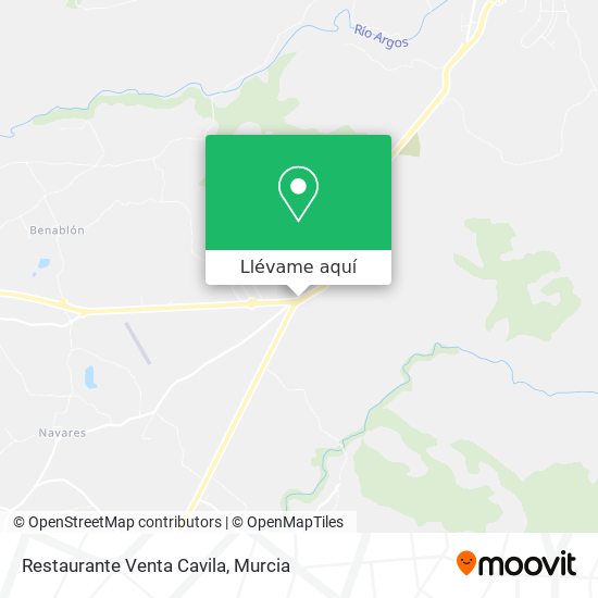 Mapa Restaurante Venta Cavila