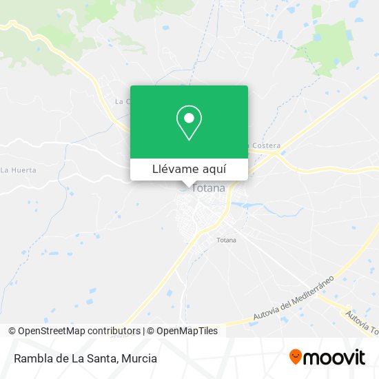 Mapa Rambla de La Santa