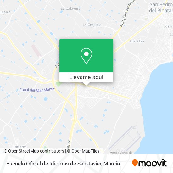 Mapa Escuela Oficial de Idiomas de San Javier