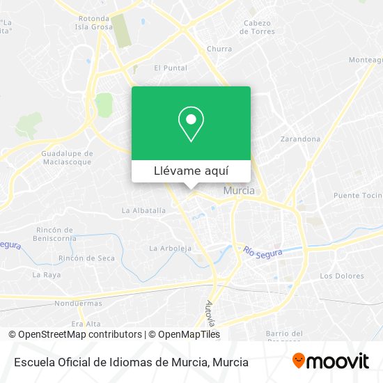 Mapa Escuela Oficial de Idiomas de Murcia