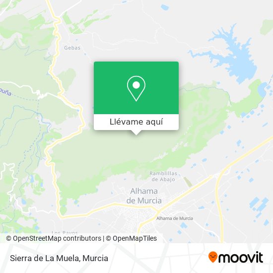 Mapa Sierra de La Muela