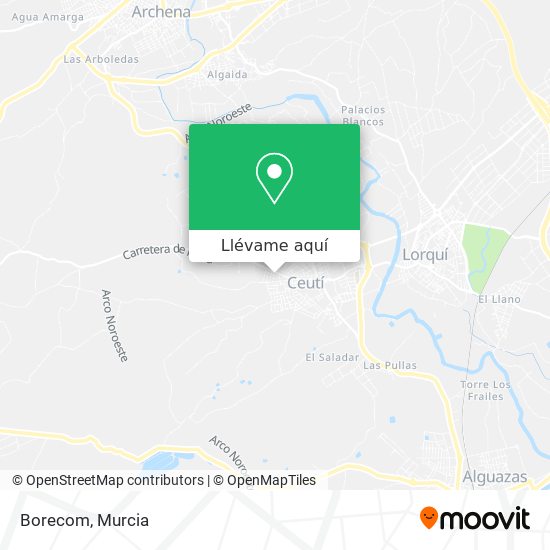 Mapa Borecom