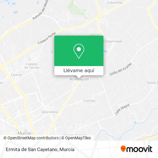 Mapa Ermita de San Cayetano