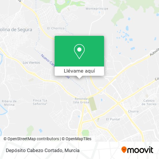 Mapa Depósito Cabezo Cortado
