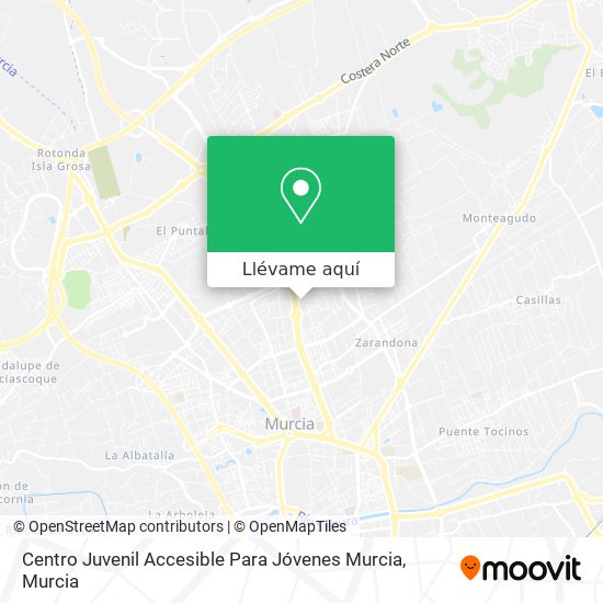 Mapa Centro Juvenil Accesible Para Jóvenes Murcia
