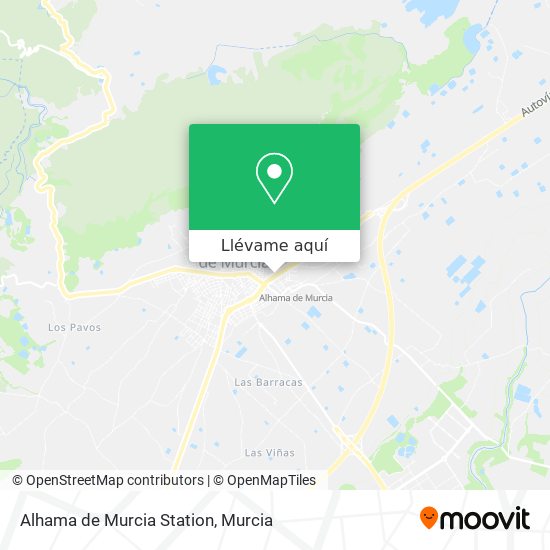 Mapa Alhama de Murcia Station