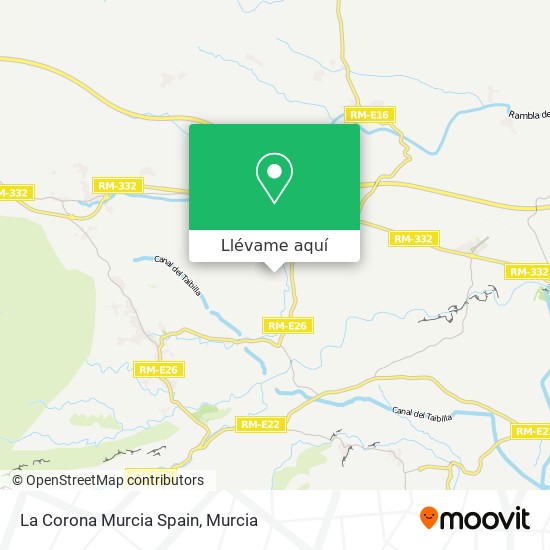 Mapa La Corona Murcia Spain