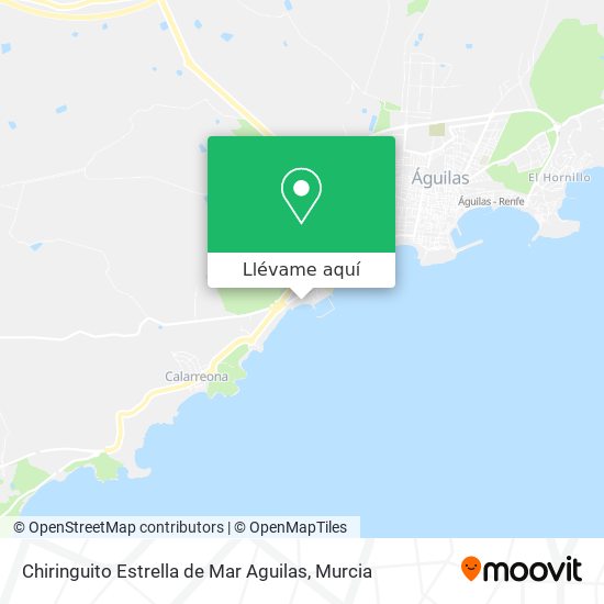 Mapa Chiringuito Estrella de Mar Aguilas