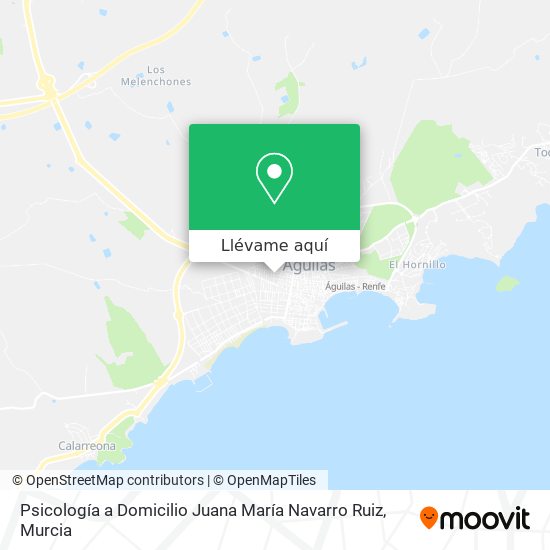Mapa Psicología a Domicilio Juana María Navarro Ruiz