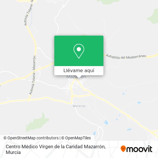 Mapa Centro Médico Vírgen de la Caridad Mazarrón