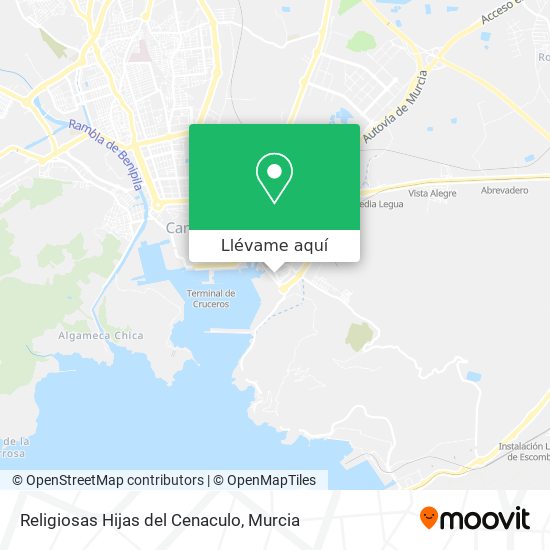 Mapa Religiosas Hijas del Cenaculo
