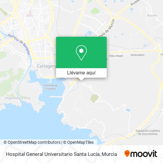 Mapa Hospital General Universitario Santa Lucía