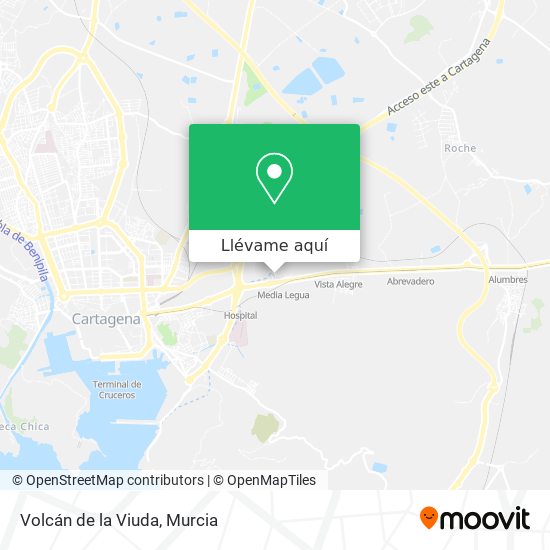 Mapa Volcán de la Viuda