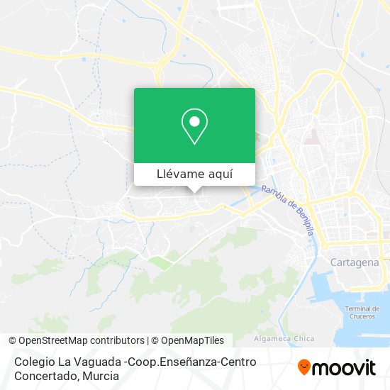 Mapa Colegio La Vaguada -Coop.Enseñanza-Centro Concertado