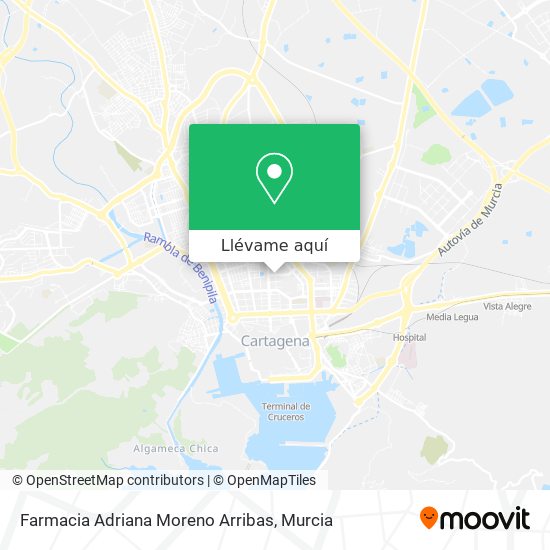 Mapa Farmacia Adriana Moreno Arribas