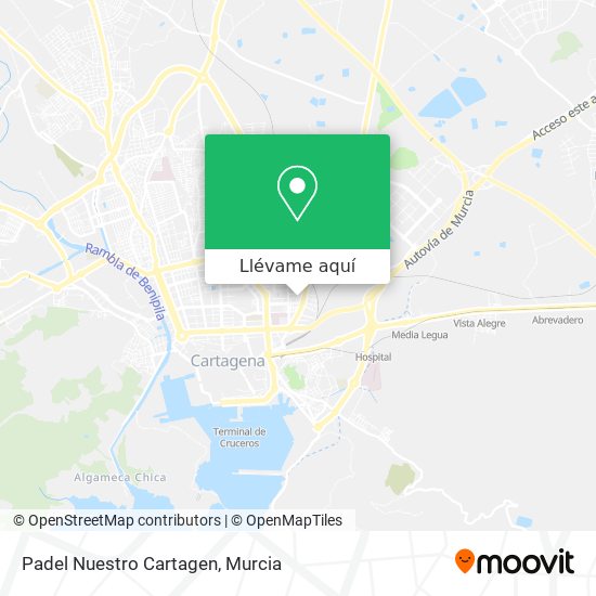 Mapa Padel Nuestro Cartagen