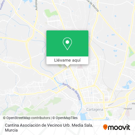Mapa Cantina Asociación de Vecinos Urb. Media Sala