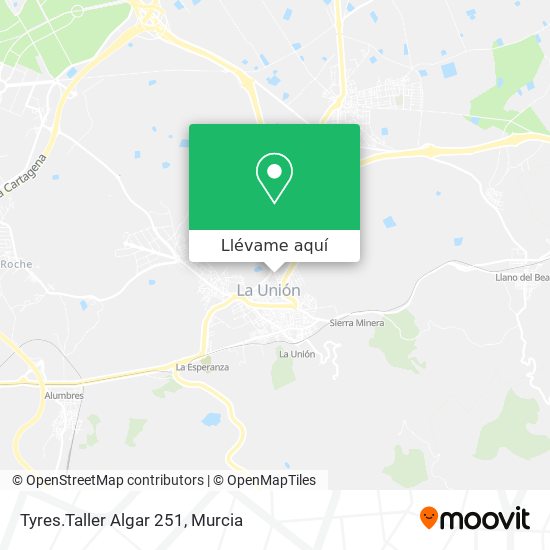Mapa Tyres.Taller Algar 251