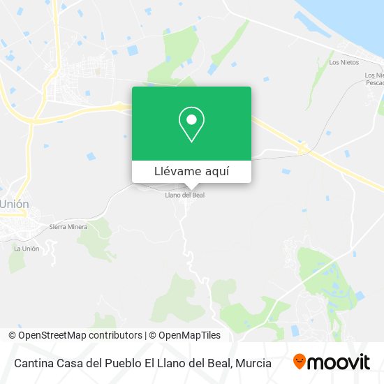 Mapa Cantina Casa del Pueblo El Llano del Beal