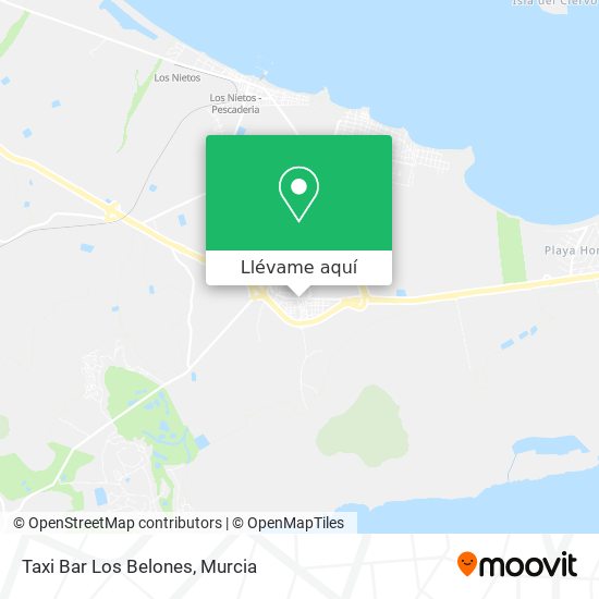 Mapa Taxi Bar Los Belones