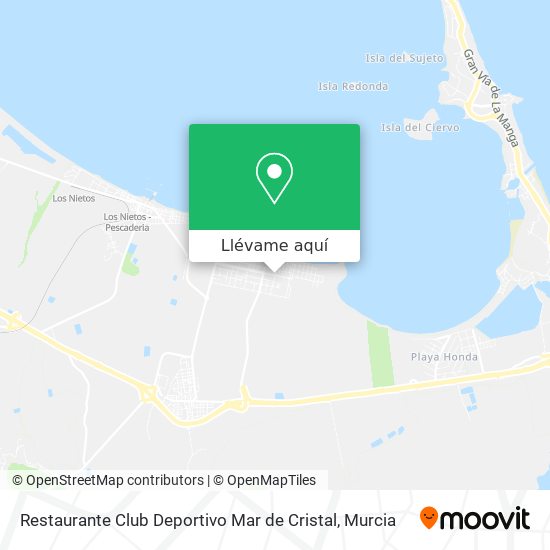 Mapa Restaurante Club Deportivo Mar de Cristal