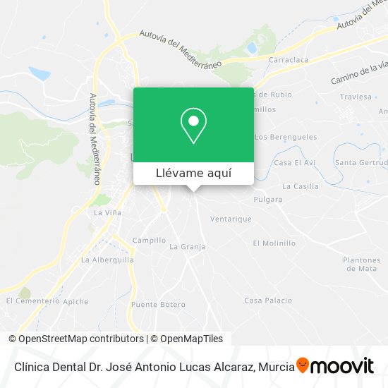Mapa Clínica Dental Dr. José Antonio Lucas Alcaraz