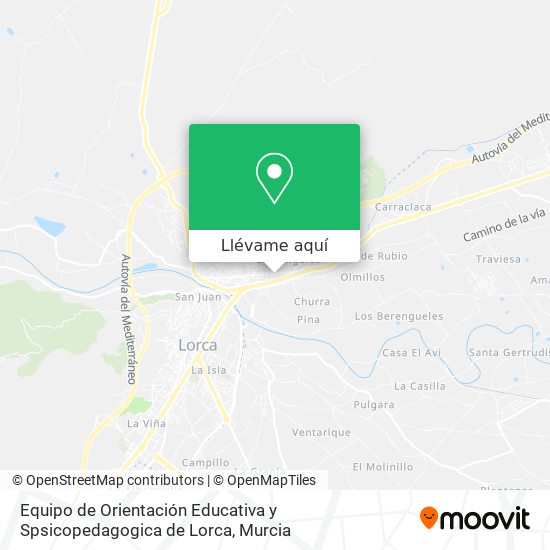 Mapa Equipo de Orientación Educativa y Spsicopedagogica de Lorca