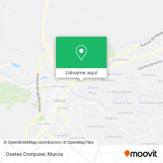 Mapa Osetes Computer