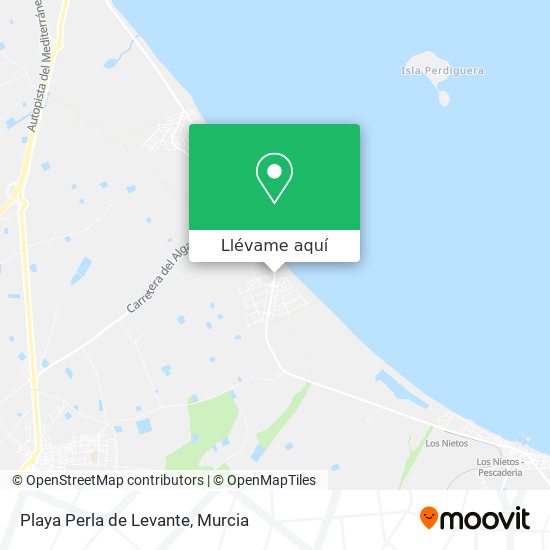 Mapa Playa Perla de Levante