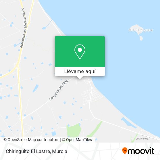 Mapa Chiringuito El Lastre