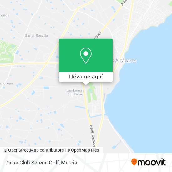 Mapa Casa Club Serena Golf