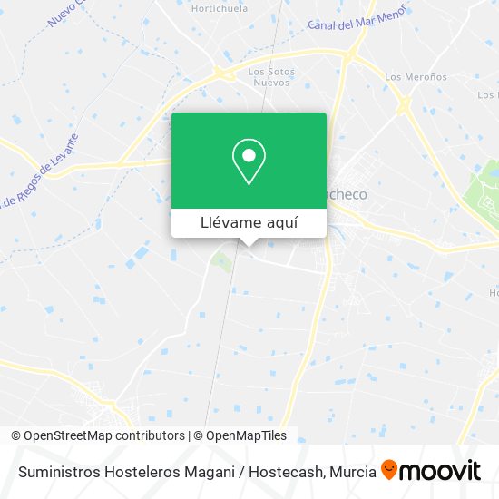 Mapa Suministros Hosteleros Magani / Hostecash