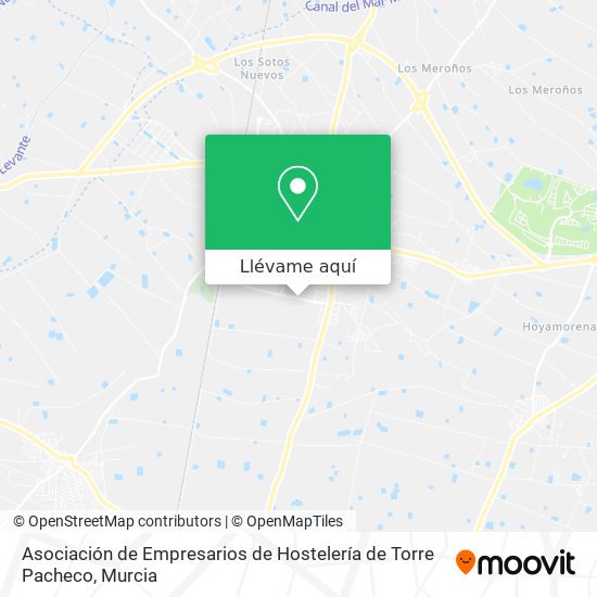 Mapa Asociación de Empresarios de Hostelería de Torre Pacheco