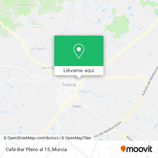 Mapa Café-Bar Pleno al 15