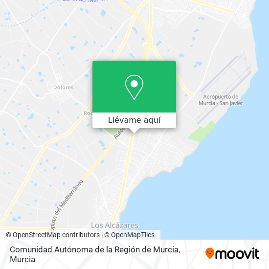 Mapa Comunidad Autónoma de la Región de Murcia