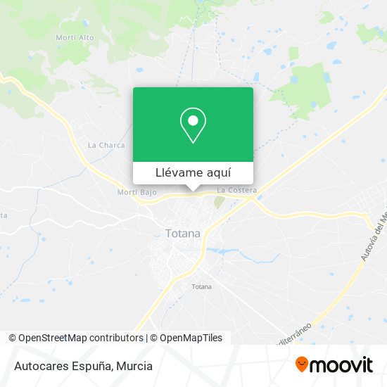 Mapa Autocares Espuña