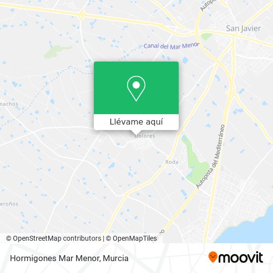 Mapa Hormigones Mar Menor