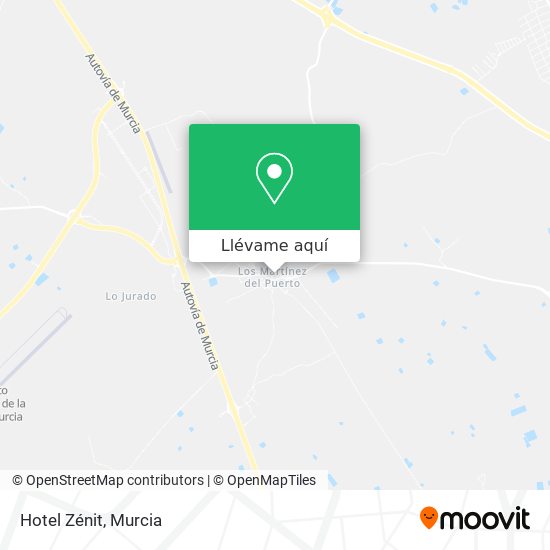 Mapa Hotel Zénit
