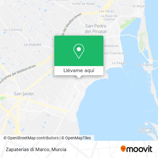 Mapa Zapaterias di Marco