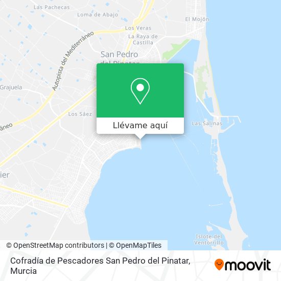 Mapa Cofradía de Pescadores San Pedro del Pinatar