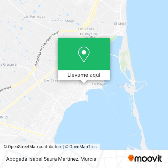 Mapa Abogada Isabel Saura Martínez