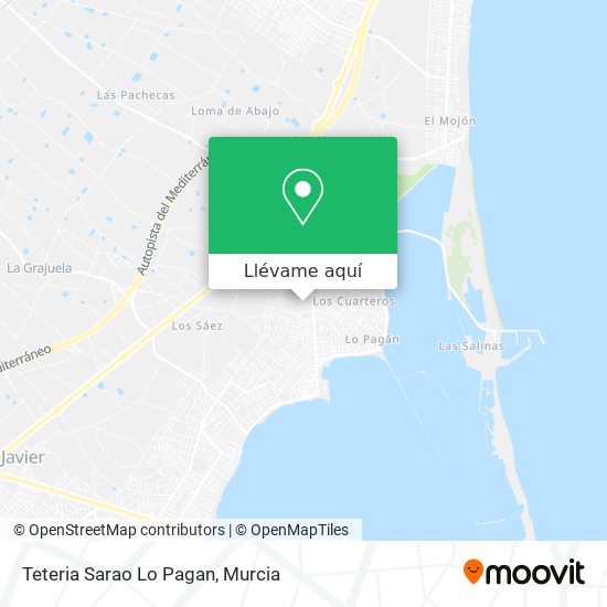 Mapa Teteria Sarao Lo Pagan