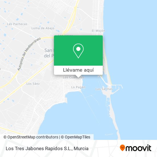 Mapa Los Tres Jabones Rapidos S.L.