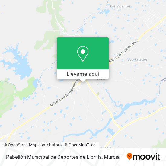 Mapa Pabellón Municipal de Deportes de Librilla