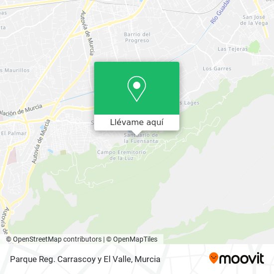 Mapa Parque Reg. Carrascoy y El Valle