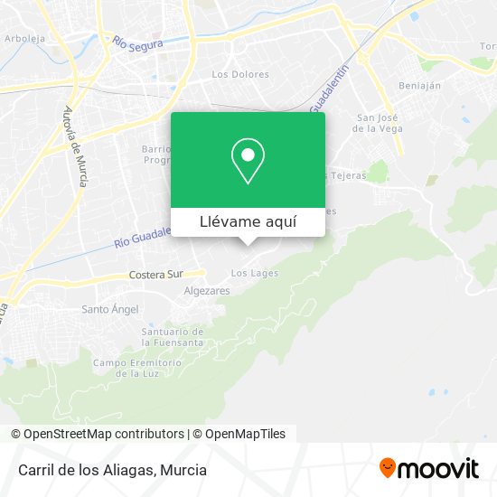 Mapa Carril de los Aliagas