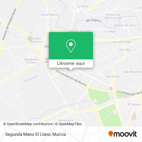Mapa Segunda Mano El Llano